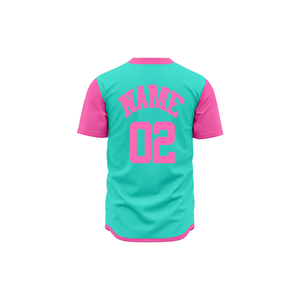 เสื้อเบสบอลสั่งทำพิเศษ สีดำเขียว แขนสั้น ติดกระดุมด้านหน้า ซับเหงื่อได้ดี สำหรับทุกเพศทุกวัย ขนาดปกติ ทรงพอดีตัว - Product Image 4