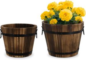 Jardinière élégante en métal pour l'intérieur et l'extérieur, pot de fleurs décoratif pour jardin, balcon, terrasse, décoration de table à la maison - Product Image 3