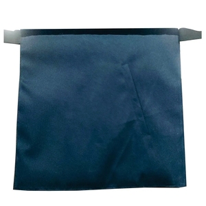 Tablier maçonnique en satin brodé, motif géométrique, colonnes noires, blanches et dorées, design damier, pour usage artisanal traditionnel - Product Image 3