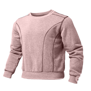 Sweat-shirt unisexe en coton à coupe classique, col rond, couleur unie, tricoté, décontracté, pour l'automne - Product Image 6