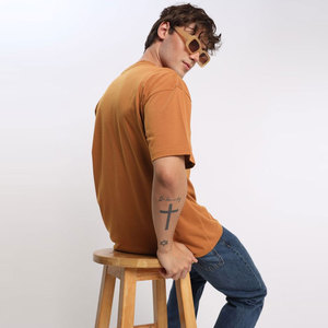 Camiseta de Moda Urbana Holgada para Hombre, Camiseta Informal Ligera para Uso Diario, Camiseta Holgada con Cuello Redondo para Hombre - Product Image 3