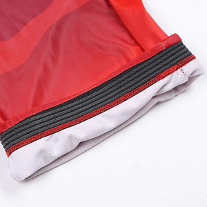 Adult Men Red Solid Wrestling Singlet Full Sleeve Regular Fit Quick Dry <b>Polyester</b> Elastic Waist Scoop Neck Tank Strap All - Product Image 4