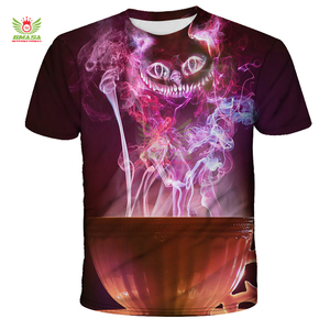 Camiseta sublimada de última moda para hombre, ropa de verano, estilo moderno, camiseta sublimada a color para hombre - Product Image 4