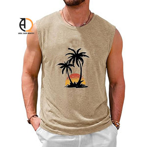 Mens Tank Top Cotton Sleeveless Gym Workout Shirt - Product Image 1