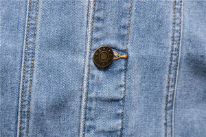 High Quality Customizable Men's Denim Jacket <b>Top</b> Trending Anti-Wrinkle Hot Selling Canvas Fabric Direct From Manufacturer - Product Image 2
