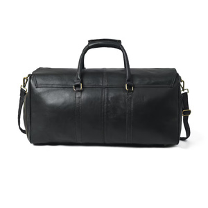 Customized Large Genuine Leather Travel Weekender <b>Overnight</b> Duffel <b>Bag</b> Gym Sports Luggage <b>Bags</b> for Men - Product Image 1