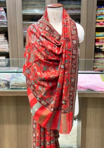 Handcrafted Pashmina Polyester Kani Velvet Kashmiri <b>Shawl</b> Sozni Embroidery Breathable Womens Winter Ethnic <b>Wedding</b> Wrap - Product Image 3
