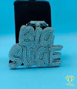Custom Crown " BIG SUGE " Pendant <b>Iced</b> <b>Out</b> Moissanite Diamond Hip Hop Necklace Luxury Bling <b>Chain</b> - Product Image 2