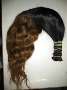 Extensiones de Cabello Natural Indio Virgen de un Solo Donante, Ondulado, de Doble Color, a Granel - Product Image 3