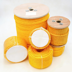 <span class=keywords><strong>Cordage</strong></span> en polypropylène jaune à diamètre personnalisé, corde torsadée en polypropylène à 3 brins, corde torsadée en polypropylène pour la marine - Product Image 2