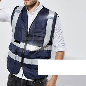 Chaleco de Seguridad al por Mayor, Tallas Grandes, para Uso en Exteriores, Nuevo Estilo, Cuello en V, MOQ Bajo - Product Image 3