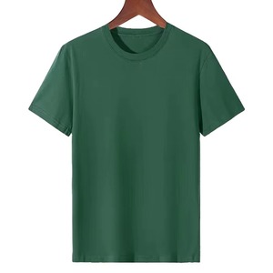 T-shirt à manches courtes pour homme, col rond, coupe classique, tricoté, couleur unie, prix de gros, faible MOQ - Product Image 5