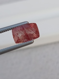 Pierre de soleil d'Oregon naturelle, taille coussin, 8,40x5,5 MM, 1,20 carats, pierre précieuse en vrac, certifiée IGI, cirée/huileée pour la fabrication de bijoux, Haram Gems - Product Image 2
