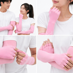 Women’s UV Protection Fingerless Gloves Stretchy Arm Sleeves For Sun Protection Driving And Fitness - Product Image 6
