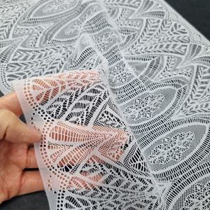 Bande de dentelle florale festonnée extensible 19 cm en nylon et élasthanne léger, large, couleur personnalisable, pour lingerie, soutien-gorge et vêtements - Product Image 3