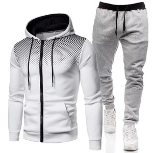 Conjunto Deportivo para Hombre, Color Verde Oliva, Sudadera con Capucha y Cierre Completo, Pantalones Deportivos, Color Sólido, Ropa Casual, 100% Algodón, Transpirable, Corte Regular - Product Image 5
