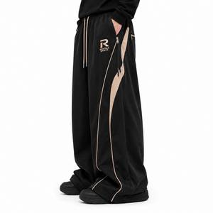 <b>Men's</b> Casual Cargo <b>Harem</b> <b>Pants</b> Mid Drawstring Elastic Medium Wash Breathable Quick Dry Lightweight Polyester/Cotton High Quality - Product Image 3