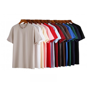 เสื้อยืดคอตตอนผู้ชาย 210 GSM ทรงสตรีทแวร์ ผ้าสองเส้น ทอแน่น สีพื้น ทรงโอเวอร์ไซส์ คอกลม - Product Image 1