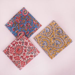 Foulard multifonctionnel Craftjaipur en coton imprimé au bloc, carré, pour la tête, le cou, accessoires capillaires, bandana bohème - Product Image 4