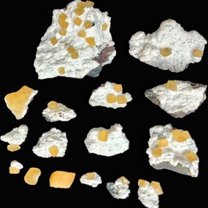 Steelbite con bola de okenita en matriz, geoda natural, mineral en racimo, piezas de la India, natural - Product Image 2