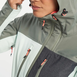 Conjunto de Chaqueta y Pantalones de Esquí para Mujer, Diseño Color Block, Impermeable 10,000mm, Transpirable, Aislado, Ropa de Invierno con Capucha, Poliéster/Nailon - Product Image 6