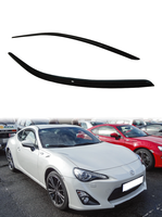 Visera para Ventana de Acrílico de Alta Calidad de 4 Piezas para Toyota GT86 2012-2020, Parasol, Protección Contra la Lluvia, Cinta Adhesiva Doble 3M, Protección GCS