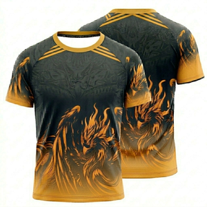 Custom Logo Sublimated Heat-Transfer Printed Men's Soccer Jersey Set 100% Polyester Quick Dry V-Neck Adjustable Strap Elastic - Product Image 1