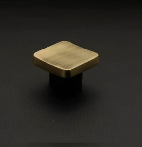 Zinc Square Cabinet Knob Modern Kitchen <b>Drawer</b> <b>Pull</b> Dresser Handle Furniture Hardware Eco-Friendly Living Room Wholesale OEM - Product Image 3