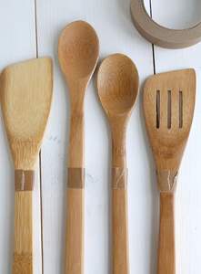 Juego de Utensilios de Cocina Decorativos de Latón Ecológico Clásico al por Mayor, Diseño Industrial Art Deco, Cucharas para Cocinar - Product Image 2