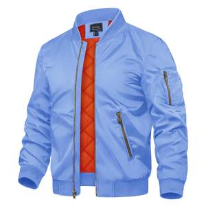 Veste bomber en satin pour homme de qualité supérieure, personnalisée, 100% polyester, vestes bomber en satin élégantes à vendre - Product Image 1