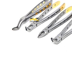 Ensemble de 4 forceps d'extraction dentaire profonds à prise profonde, à pointes serties de diamants pour des extractions contrôlées - Product Image 3