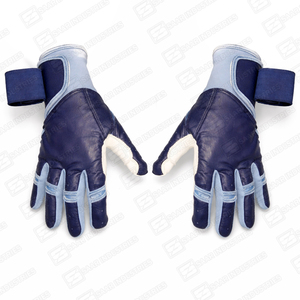 Guantes de béisbol de piel de vaca originales personalizados, tallas para jóvenes y adultos para entrenamiento, puños largos, los mejores guantes de bateo de béisbol - Product Image 4