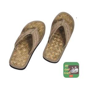 Direct Factory Price Handmade Seagrass <b>Slippers</b> Natural Color with Canvas Strap for USA Eco Market Wholesale Cheap Bulk Supply - Product Image 2
