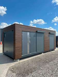 Maison de jardin préfabriquée moderne, abri extérieur modulaire, panneau mural en bois, mini-maison pour patio et cour - Product Image 5