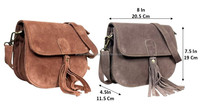 Sac à main de luxe de grande capacité de marques célèbres, best-seller, pour femmes, en cuir suédé véritable, sac bandoulière de créateur et sac à main à pompon