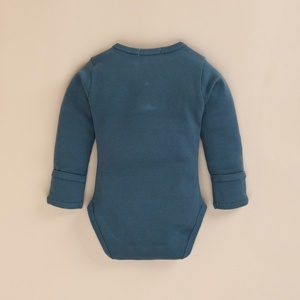 Body à manches longues en bambou élasthanne biologique de qualité supérieure Sous-vêtements pour bébé - Product Image 2