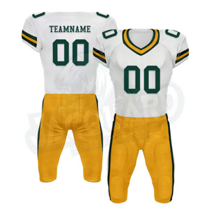 Uniforme de fútbol americano de alta calidad, etiqueta personalizada, precio razonable, 100% poliéster, hecho en Pakistán. - Product Image 4