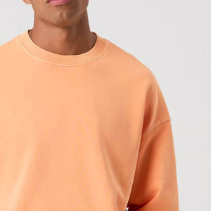 Vintage Men's crew Neck Knitted sweatshirts Solid Color Long Sleeve <b>Jumper</b> Spring Fall Fashion Ribbed Oversized sweatshirts - Product Image 3