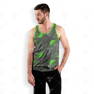 เสื้อกล้ามผู้ชายขายดี พิมพ์ลาย รักษ์โลก แห้งเร็ว ผลิตจากโพลีเอสเตอร์/คอตตอน สำหรับออกกำลังกาย ฝึกซ้อม คุณภาพสูง MOQ ต่ำ - Product Image 6