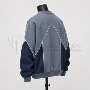 Sudadera de Cuello Redondo para Hombre, Personalizada, Estilo Urbano, 100% Algodón, Felpa, Ecológica, Transpirable, Fabricante de Ropa OEM - Product Image 5
