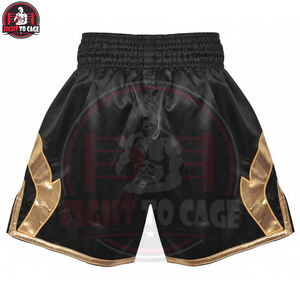 กางเกงชกมวยผ้าซาตินสีเขียวคุณภาพพรีเมียมขายส่ง แผ่นตาข่ายด้านข้างระบายอากาศได้ดี ผลิตจากโพลีเอสเตอร์ อุปกรณ์ฝึกซ้อมสำหรับฤดูใบไม้ร่วง ชุดสำหรับต่อสู้ในกรง - Product Image 2