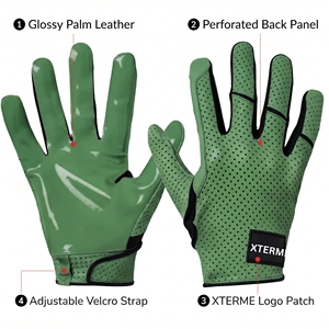 Gants de receveur de football antidérapants, gants de receveur de baseball, gants de fielding, équipement d'entraînement de baseball - Product Image 2