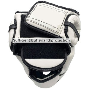 Casque de boxe Muay Thai en cuir PU, protection de la tête pour l'entraînement et le sparring, pour la boxe, le kickboxing et le MMA - Product Image 2