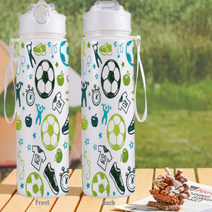 Bottiglia Ecologica Riutilizzabile da 26oz Senza BPA, Personalizzabile con Logo, Stampa Motivazionale per Calcio, Antigoccia, Vendita all'Ingrosso - Product Image 3