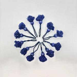 Pompon élégant fait main en cordon de polyester avec perles complexes pour la décoration de rideaux et les travaux manuels - Product Image 4