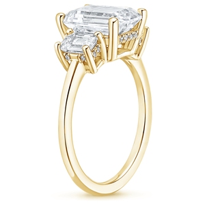 Bague en or romantique, style diamant étincelant, bague de fiançailles, bague de mariage, magnifique bijou pour femmes - Product Image 4