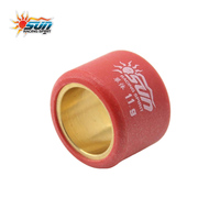 Rouleaux de poulie en fibre composite de laiton ultra-résistants SUN Racing MIO100 15x12-11G pour la rénovation de scooter Yamaha (6 pièces/ensemble)