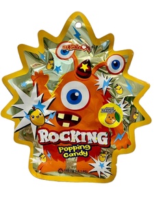 HALAL Blueberry Rocking Popping Candy Sin azúcar Sandía Fresa Cola Mango Stocks Boca lista Caramelos inflados Bolsa Dulce - Product Image 2