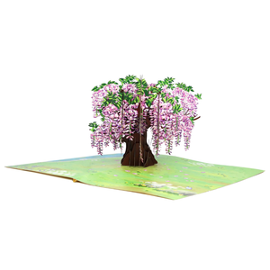 Flower Colorful Theme 3D pop up Card <b>Handmade</b> Greeting Card 2026 Gift Pop up Cards 3D Flower Forest Pop Up <b>Paper</b> Craft - Product Image 4