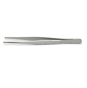Pinzas Quirúrgicas para Tejidos de 12.5 cm, 1x2 Dientes, Acero Inoxidable, Uso Manual, Estándar Alemán, Certificación CE ISO, Uso Hospitalario, Clase I - Product Image 3